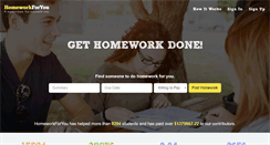 Desktop Screenshot of homeworkforyou.com