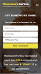 Mobile Screenshot of homeworkforyou.com